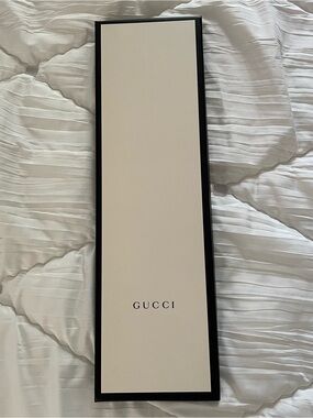 Gucci Authentic Empty Necktie Gift Box in Ivory and Black